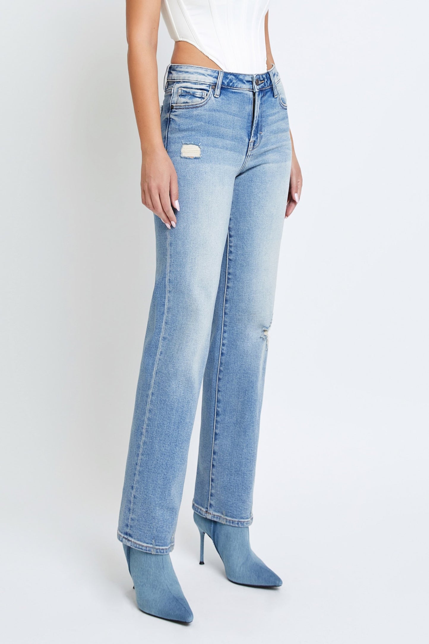 [Tracey] Mid-Rise Straight Jean