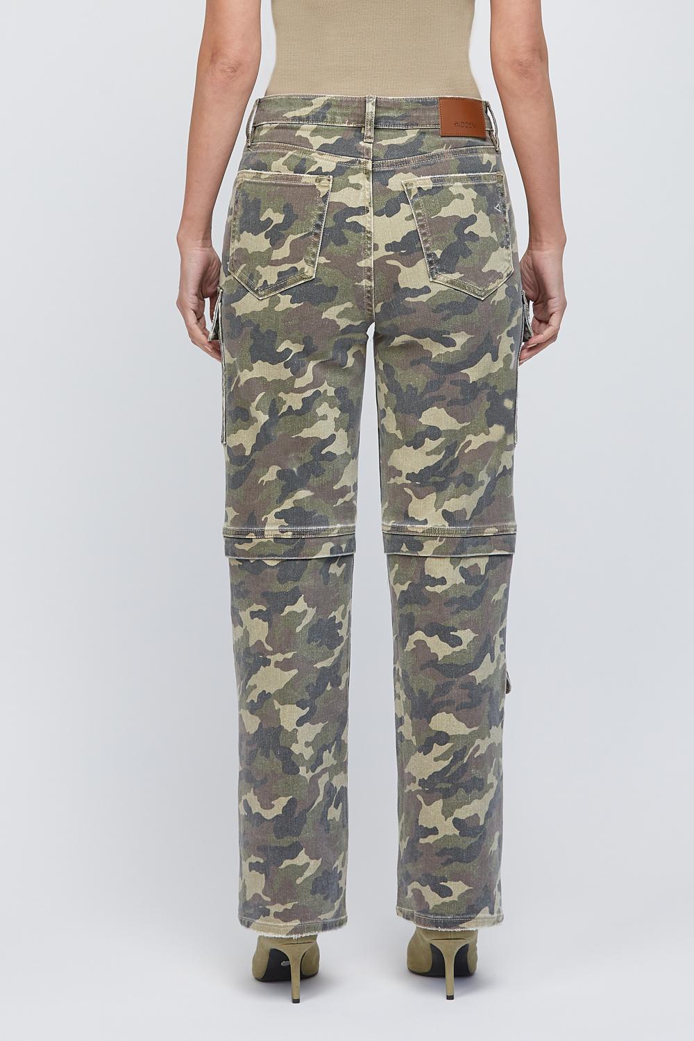 [Tracey] Camo Straight Jean