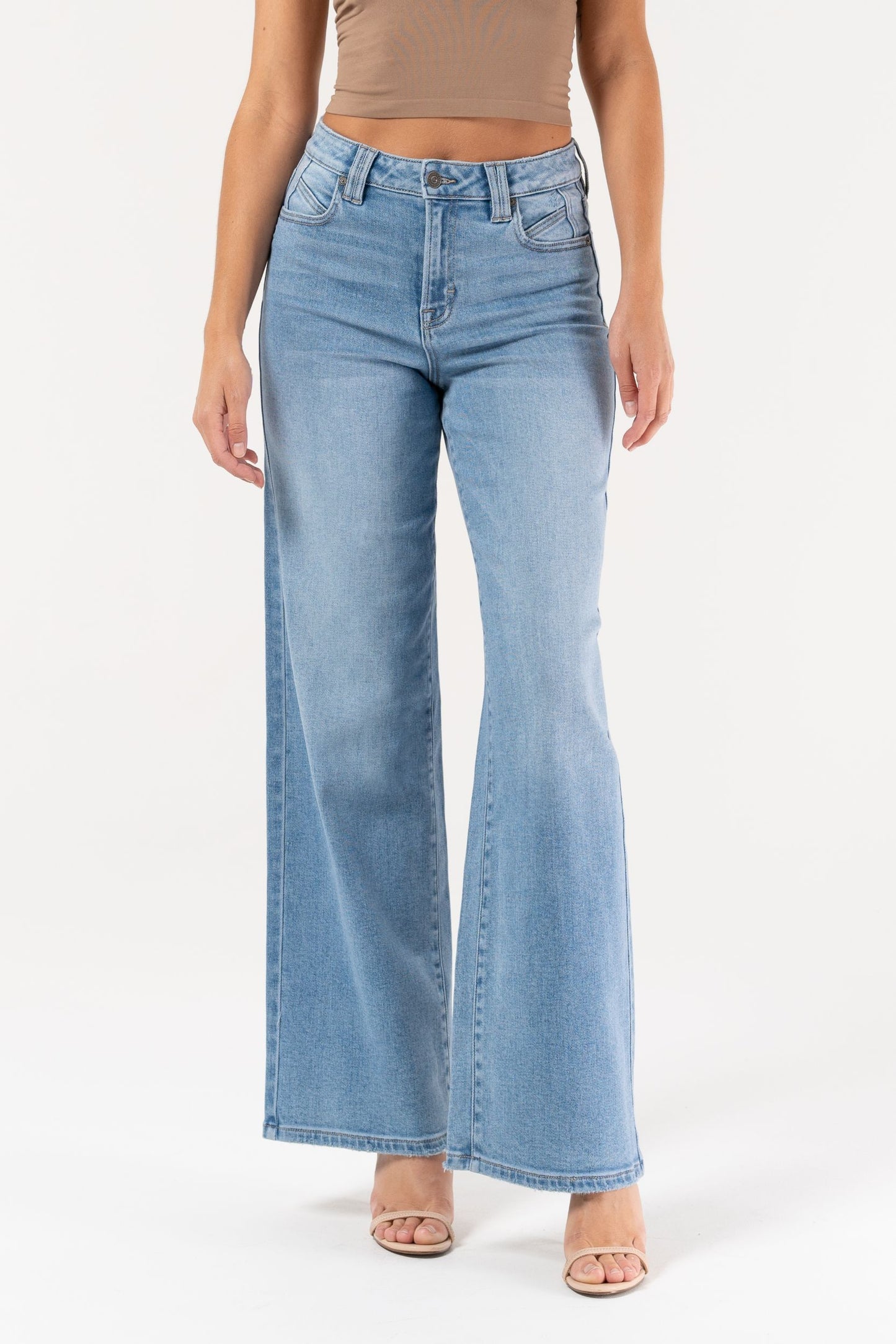 [Nori] Medium Wash Wide Leg