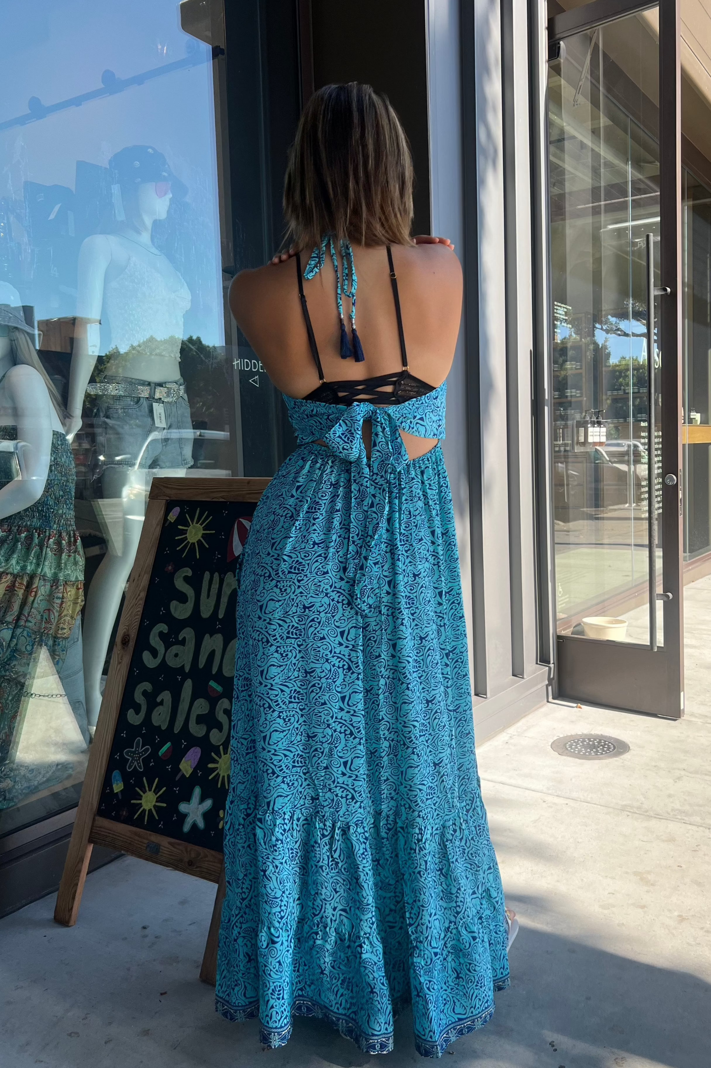 Boho Open Back Sundress