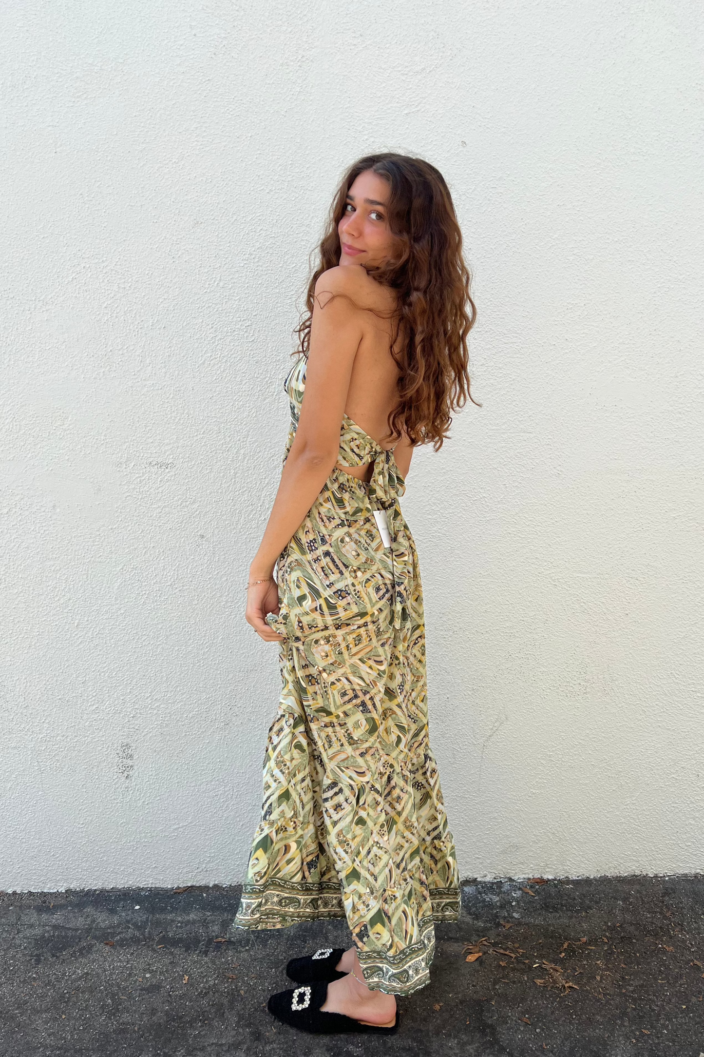 Boho Open Back Sundress