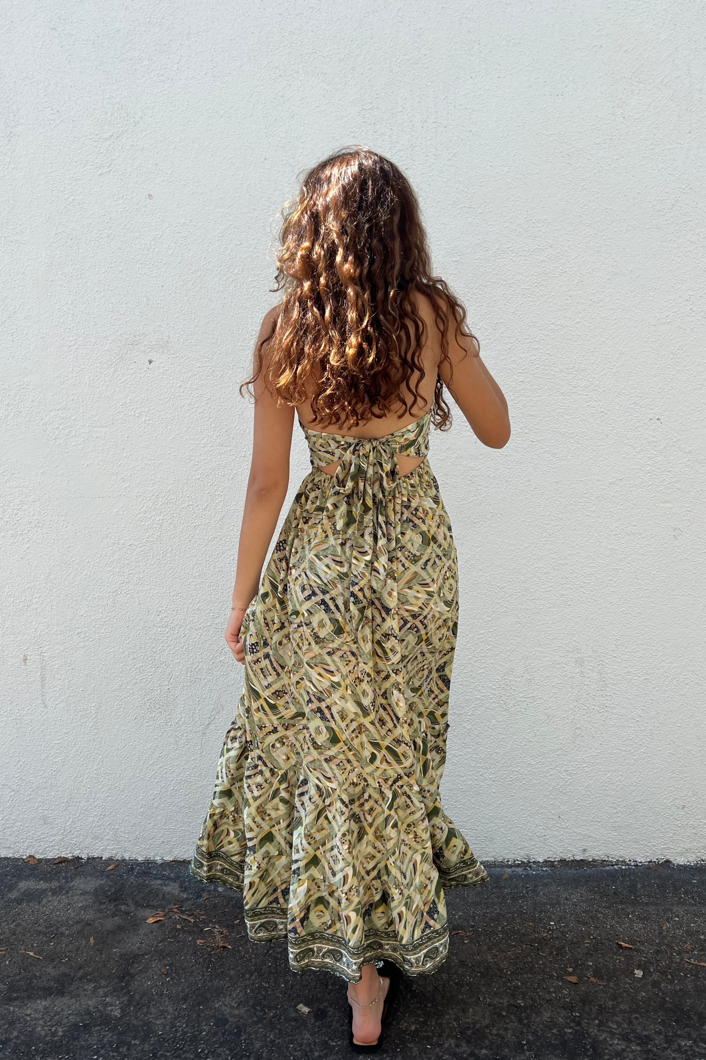 Boho Open Back Sundress