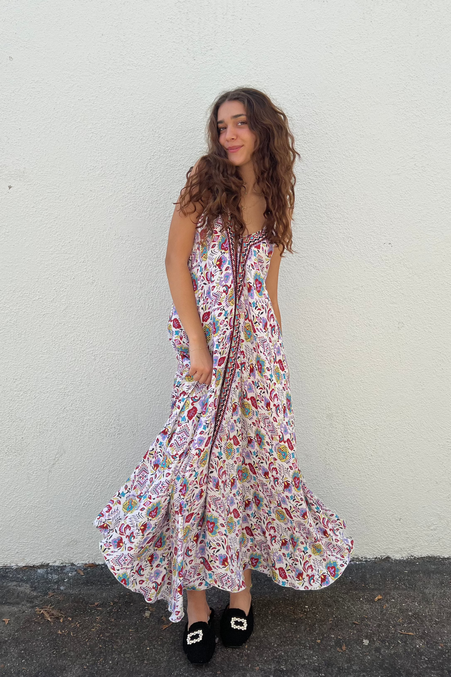 Bohemian V Neck Slip Dress