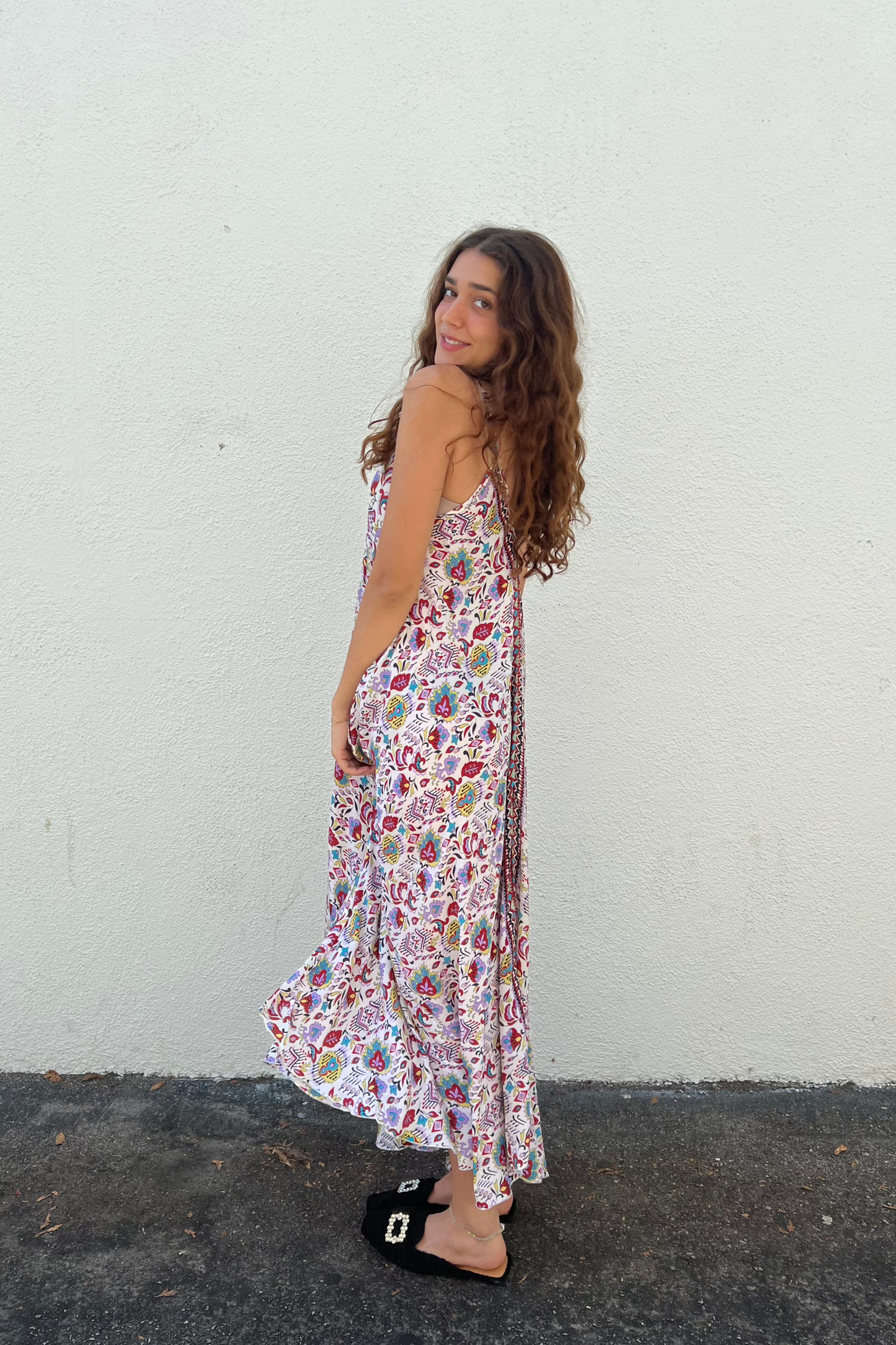 Bohemian V Neck Slip Dress