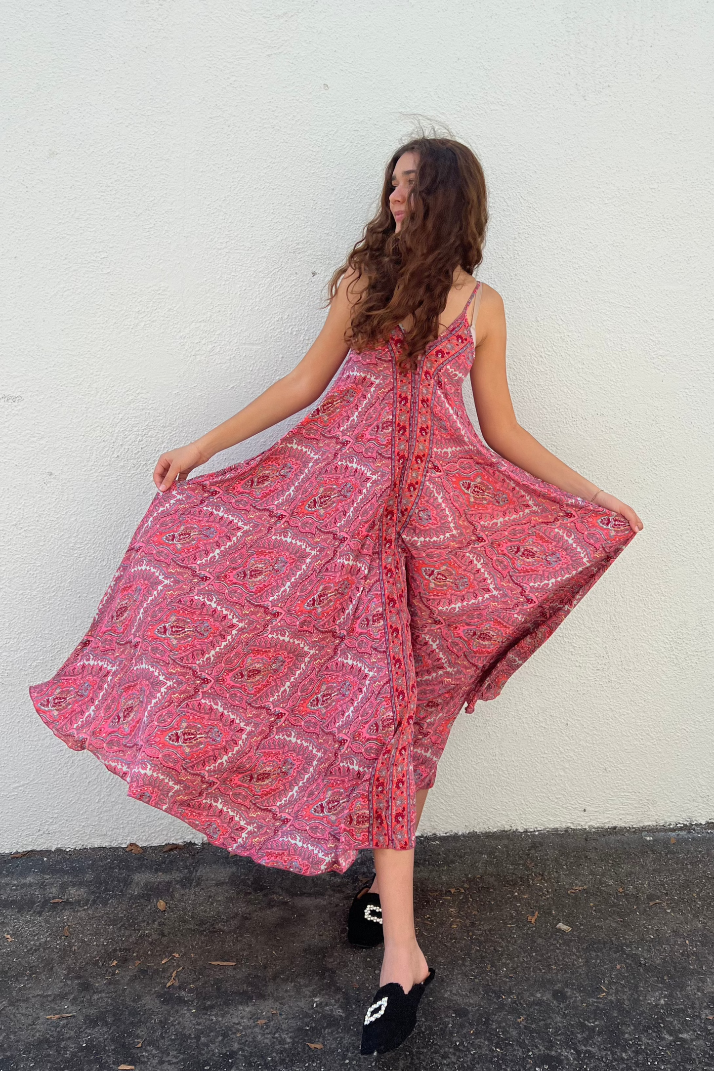 Bohemian V Neck Slip Dress